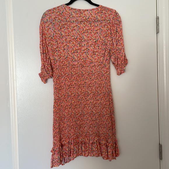 Faithfull the Brand Margherita Smocked Floral Mini Dress, Size 4 - Picture 12 of 15